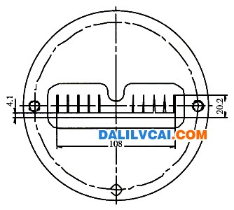 圖1散熱器型材的平模設計結構