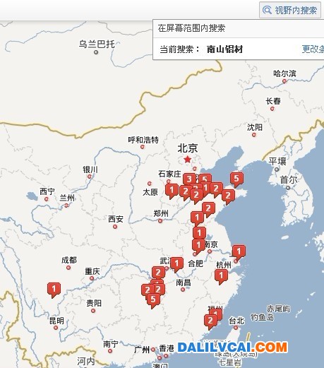 南山鋁材市場(chǎng)銷(xiāo)售點(diǎn)分布地圖