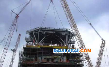 海油工程建造的全鋁合金直升機(jī)平臺