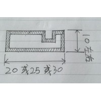 找如圖所示20、25或30mm*10mm的工業(yè)鋁材