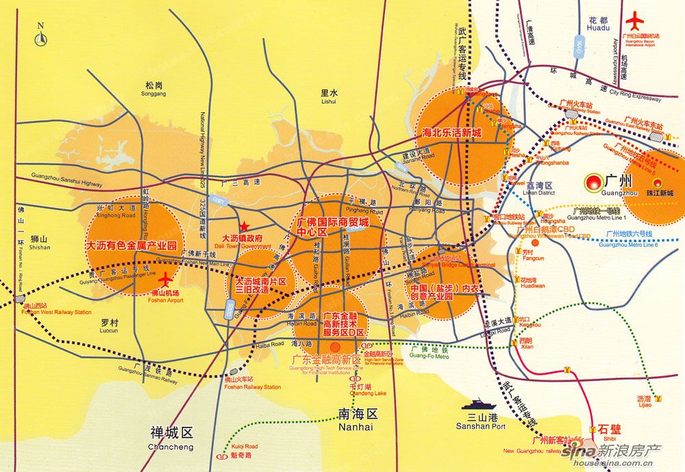 廣佛國(guó)際商貿(mào)城中心區(qū)位置圖