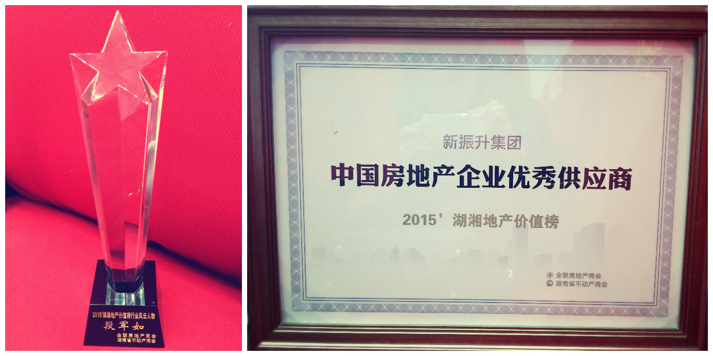 振升董事長(zhǎng)段軍如先生獲“2015湖湘地產(chǎn)價(jià)值榜行業(yè)風(fēng)云人物”